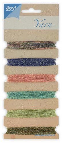 Joy!Crafts borduurgarenset 31 t/m 36 paars/roze/aqua/goud
