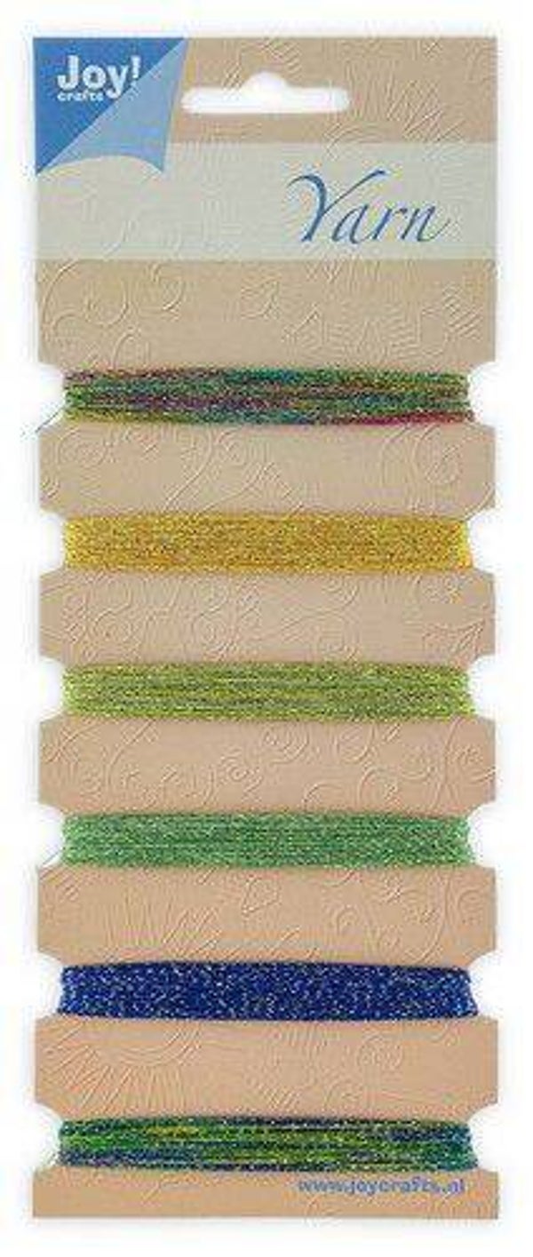Joy!Crafts borduurgarenset 37 t/m 42 groen/blauw/goud /0107