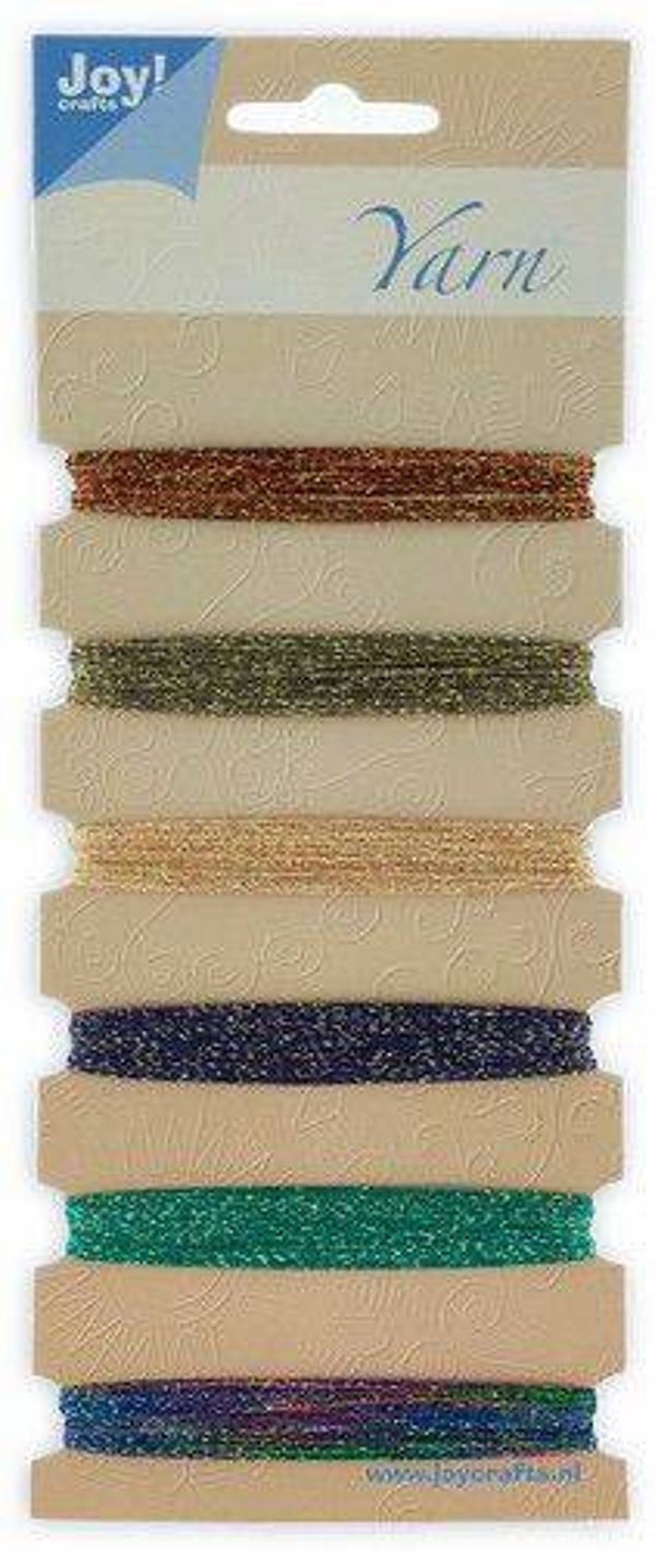 Joy!Crafts borduurgarenset 7 t/m 12 bruin/groen/paars /0102
