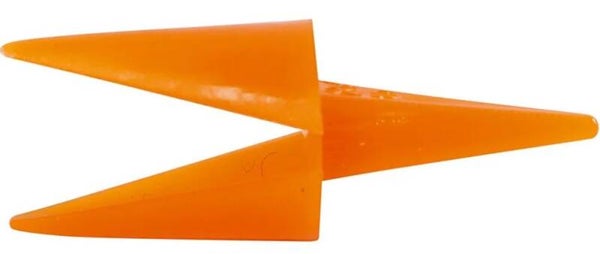 Kippen snavels oranje 1,1 x 2,8 cm 4 stuks