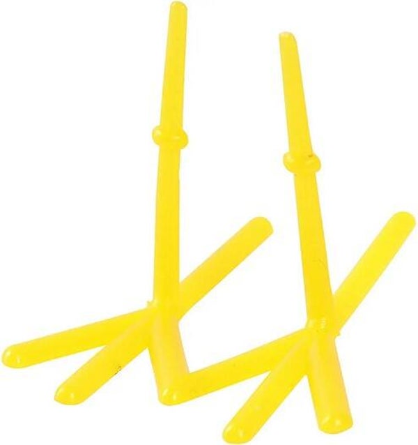 Kippen poten geel 3,2 x 3,2 x 2,8 cm 5 stuks