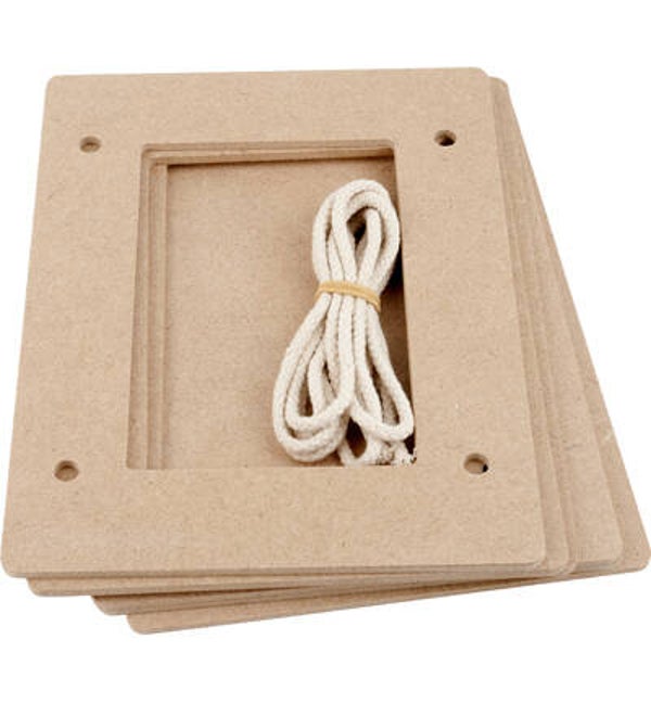MDF Pronty fotolijsten 3 stuks met koord 21,2 x 16,2 cm