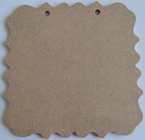 MDF Relief plaatje 11,9 x 11,9 cm dikte 3 mm