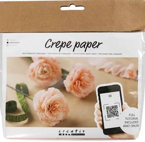 Mini hobbyset crêpepapier Anjers Crêpe-verhouding 180%