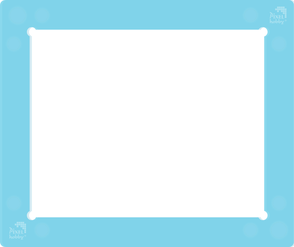 Pixelhobby 20020 sjabloon transparant blauw 14,3 x 16,8 cm