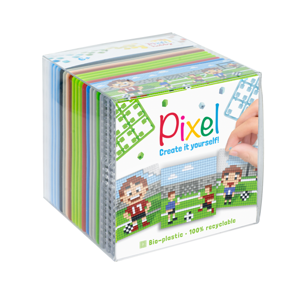 Pixelhobby Create it yourself kubusset voetbal 6,2 x 6,2 cm