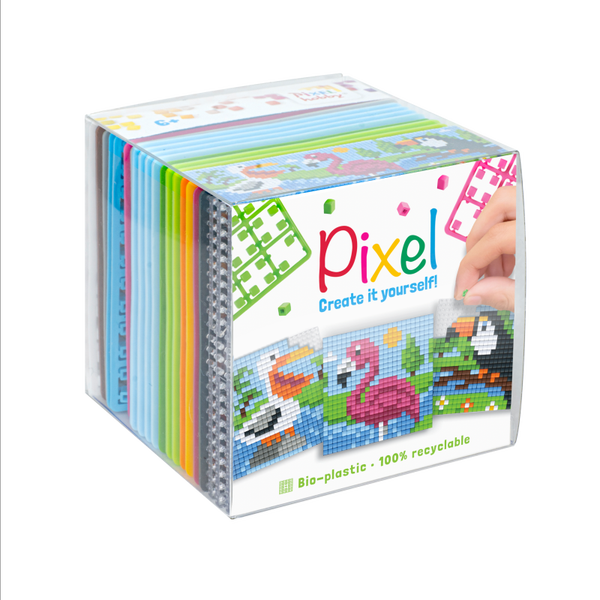 Pixelhobby Create it yourself kubusset vogels 6,2 x 6,2 cm