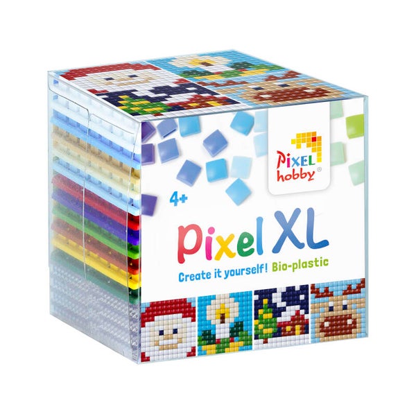 Pixelhobby Create it yourself XL kubusset 24117 Kerst 6,2 cm