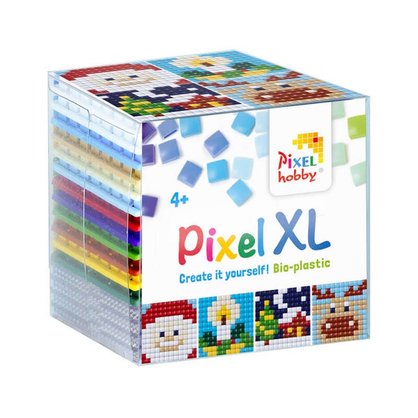 Pixelhobby Create it yourself XL kubusset 24117 Kerst 6,2 x 6,2 cm