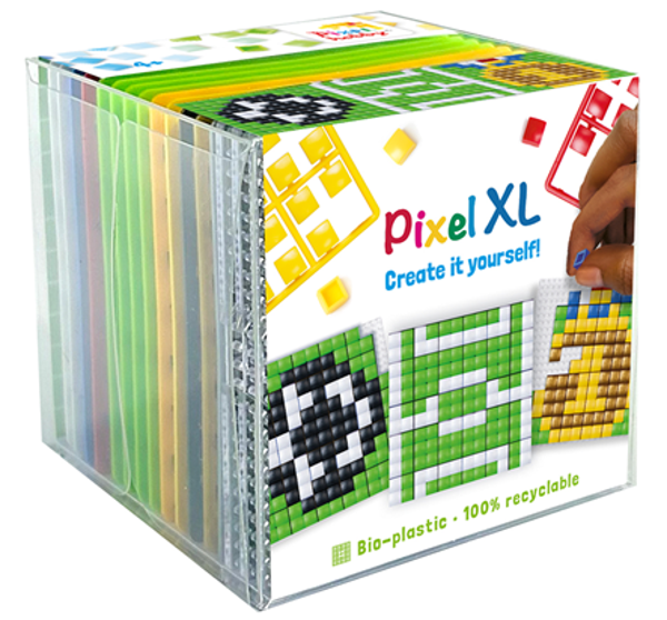 Pixelhobby Create it yourself XL kubusset 24204 voetbal 6,2 x 6,2 cm