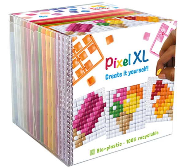 Pixelhobby Create it yourself XL kubusset 24208 ijsjes 6,2 x 6,2 cm