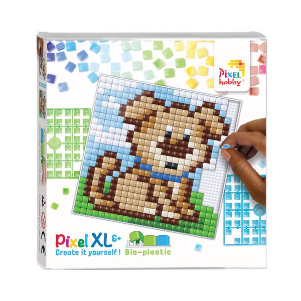 Pixelhobby Create it yourself XL set 41007 hond 12 x 12 cm