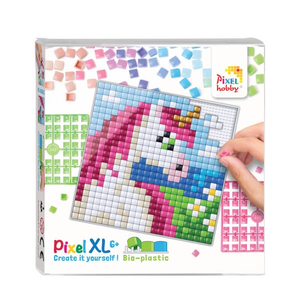 Pixelhobby Create it yourself XL 41042 eenhoorn 12 x 12 cm