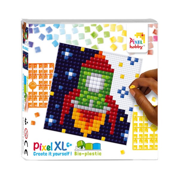 Pixelhobby Create it yourself XL set 41056 raket 12 x 12 cm
