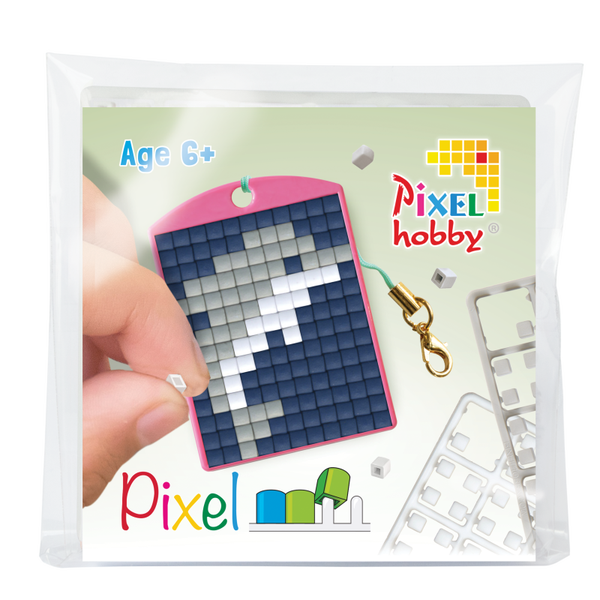 Pixelhobby medaillon startset dolfijn sleutelhanger 23133