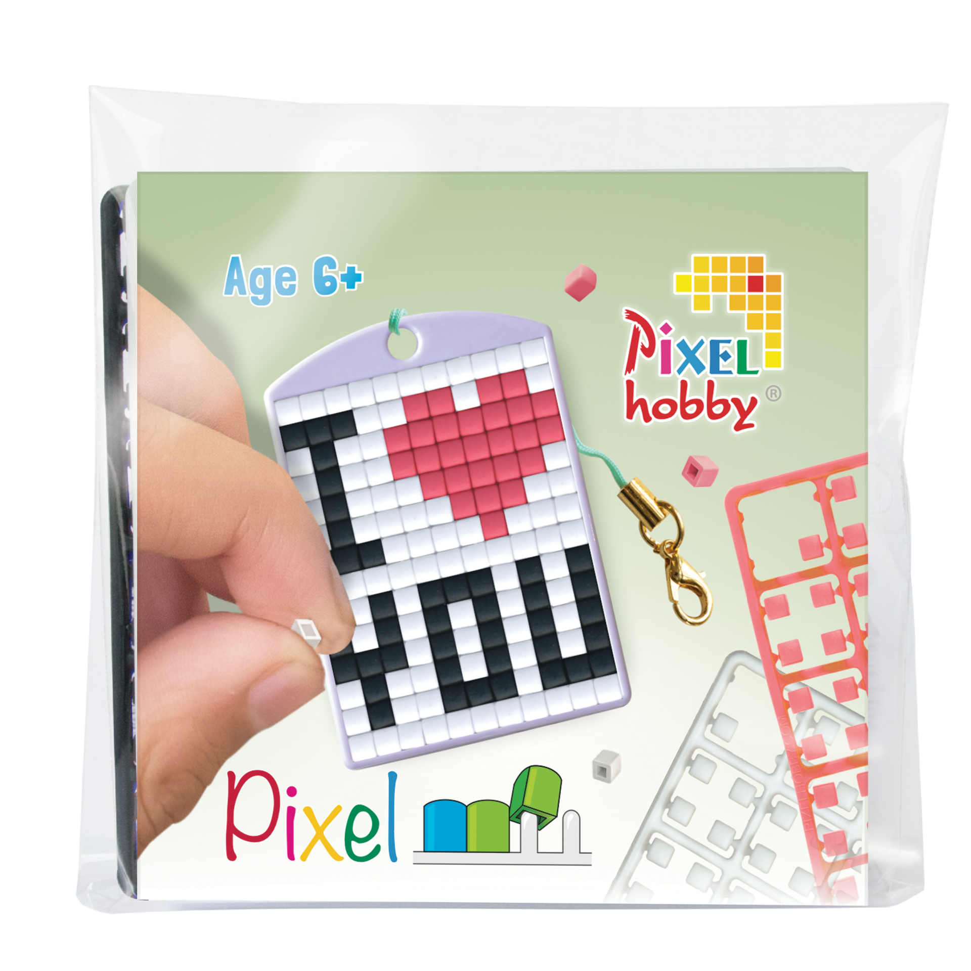 Pixelhobby medaillon startset I love you sleutelhanger 23106