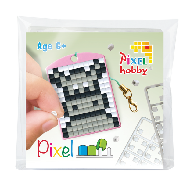 Pixelhobby medaillon startset nijlpaard sleutelhanger 23126