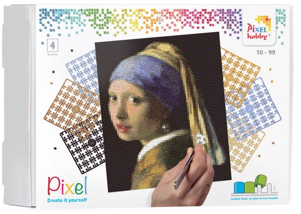 Pixelhobby Create it yourself kit Meisje met de parel van Vermeer 90085