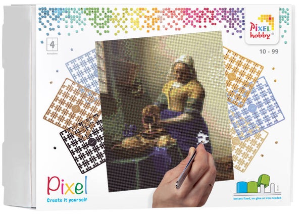 Pixelhobby Create it yourself kit Het melkmeisje van Vermeer