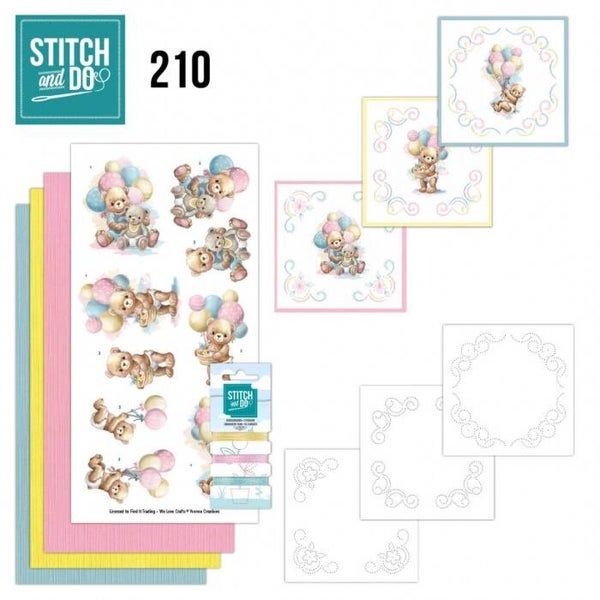 Stitch and Do 210 Yvonne Creations Baby Bear STDO210