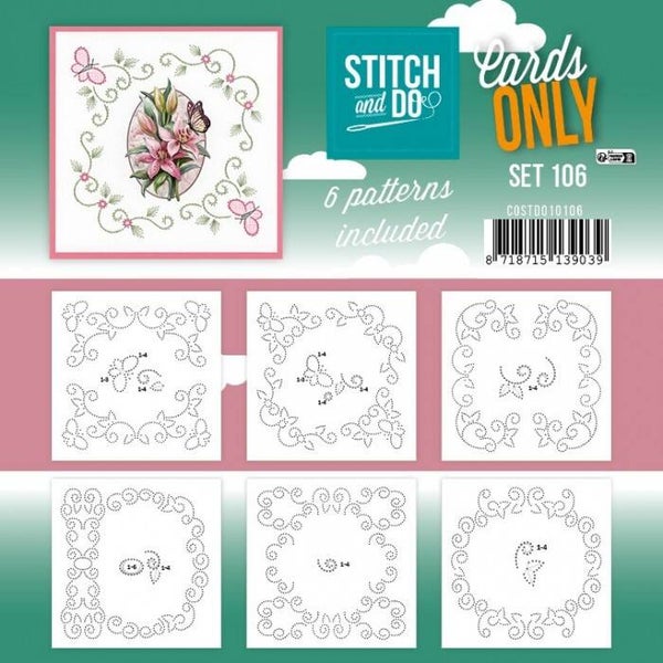 Stitch and Do Cards only 106 en 6 verschillende oplegkaartje