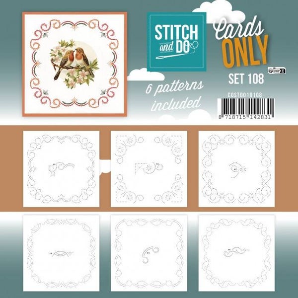 Stitch and Do Cards only 108 en 6 verschillende oplegkaartje