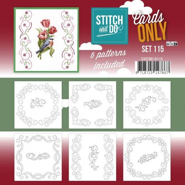 Stitch and Do Cards only 115 en 6 verschillende oplegkaartje
