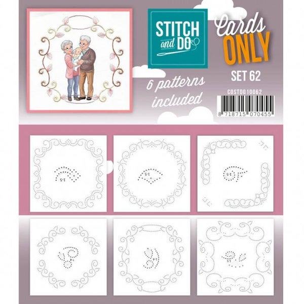 Stitch and Do Cards only 62 met 6 verschillende oplegkaartjes