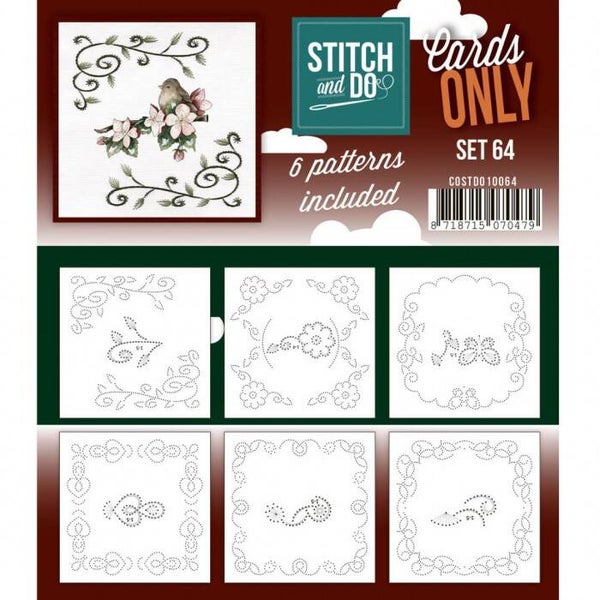 Stitch and Do Cards only 64 met 6 verschillende oplegkaartjes