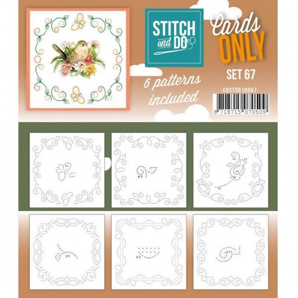 Stitch and Do Cards only 67 met 6 verschillende oplegkaartjes