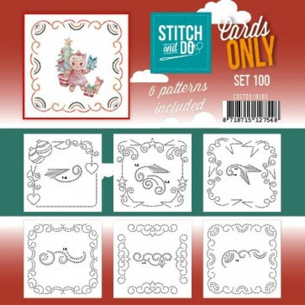Stitch and Do Cards only 100 en 6 verschillende oplegkaartje