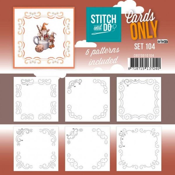 Stitch and Do Cards only 104 met 6 verschillende oplegkaartjes