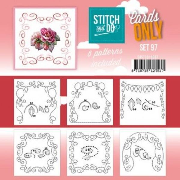 Stitch and Do Cards only 97 met 6 verschillende oplegkaartjes