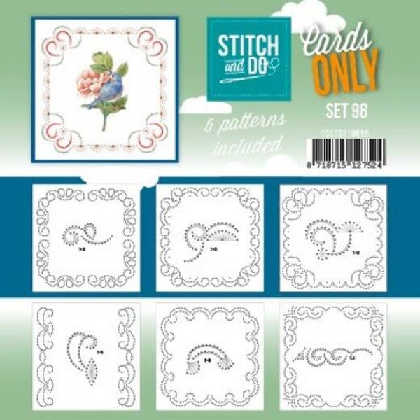 Stitch and Do Cards only 98 met 6 verschillende oplegkaartjes