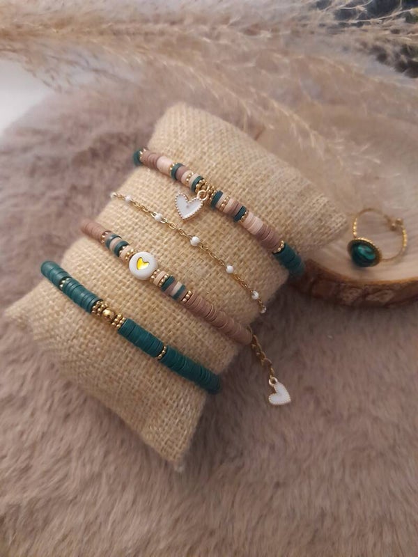 Bracelet thème vert sapin
