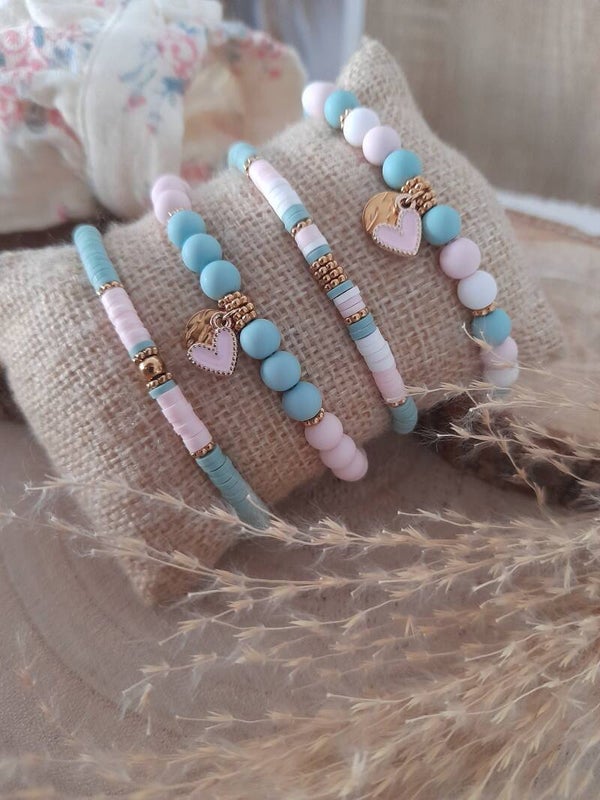 Bracelet pastels [vendu à l'unité] 🌸