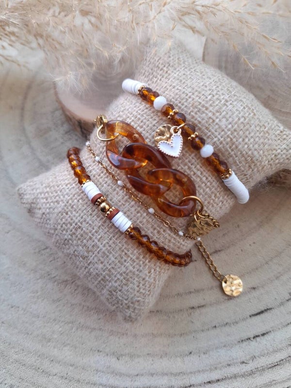 Bracelets léopard transparent