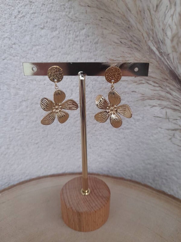Boucles doré fleurs