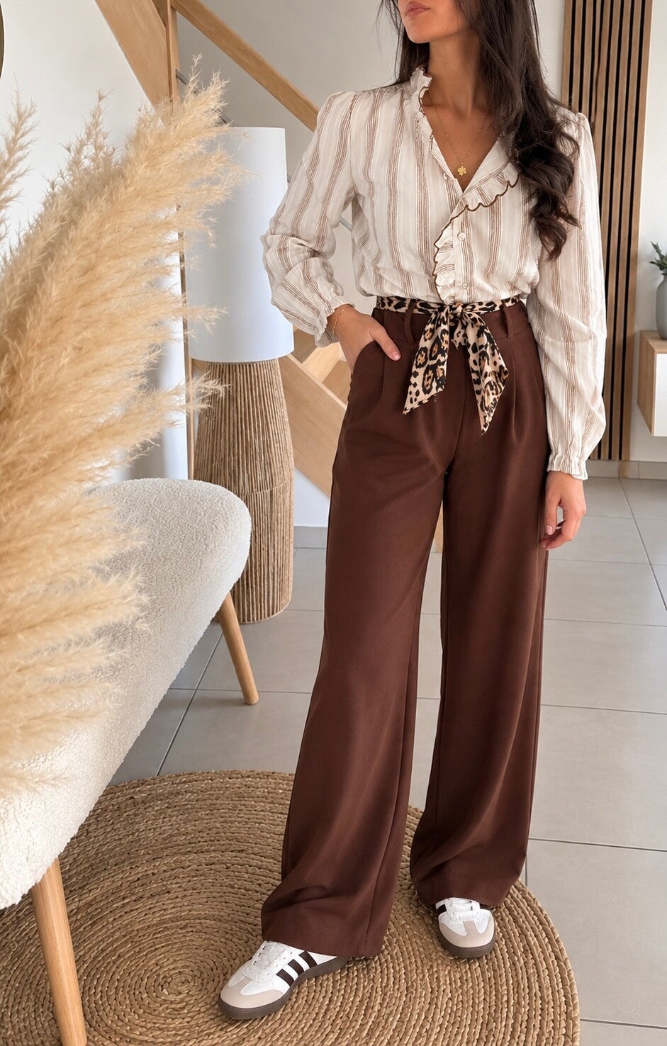 Pantalon Lio choco
