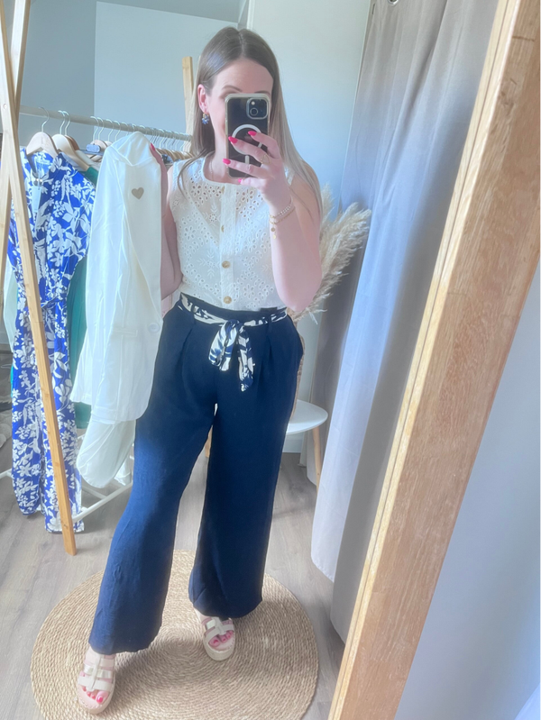 Pantalon Oscar marine