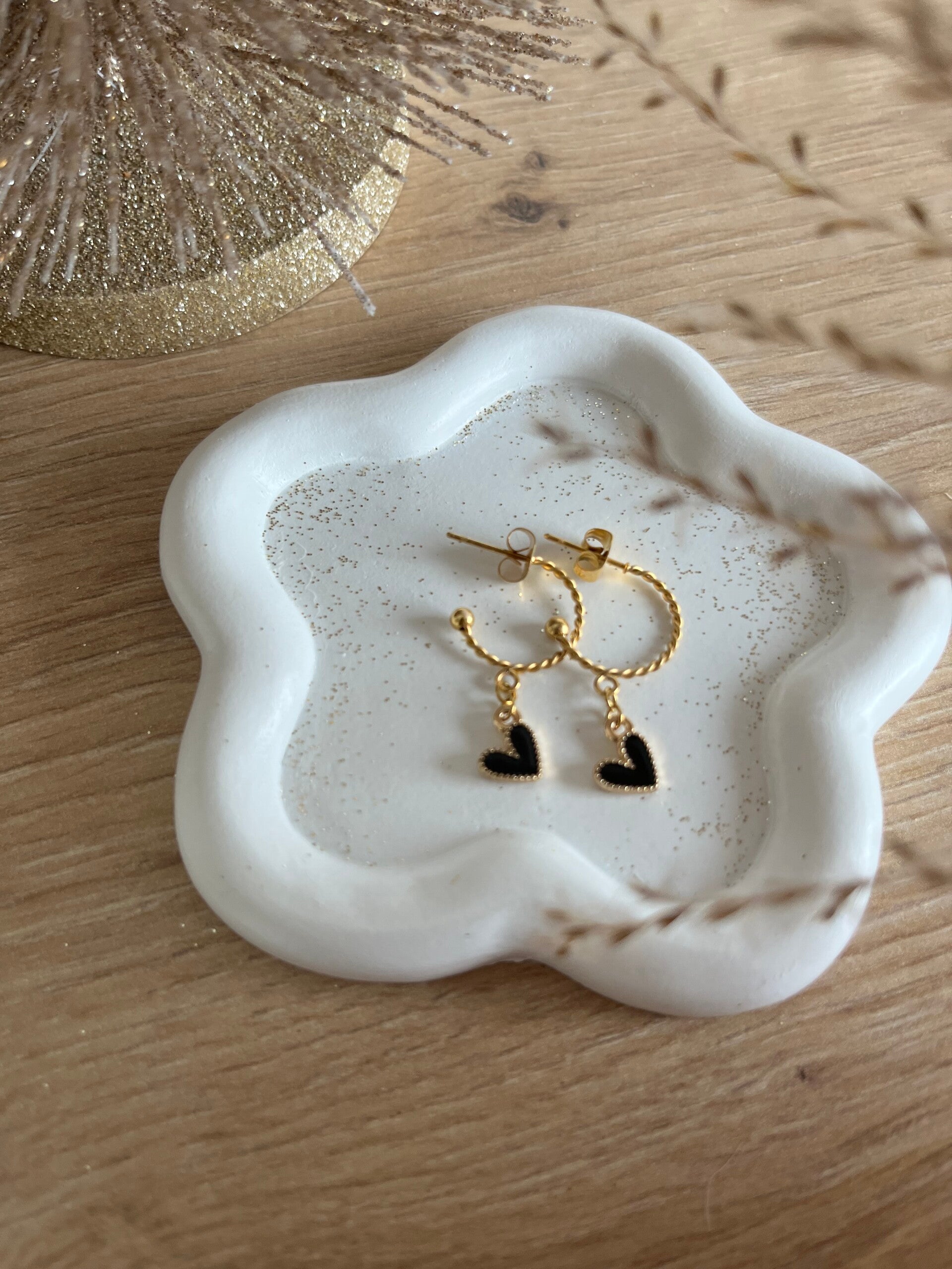 Anneaux cœurs noir 🖤