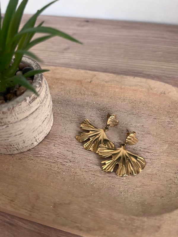 Boucles cœur doré