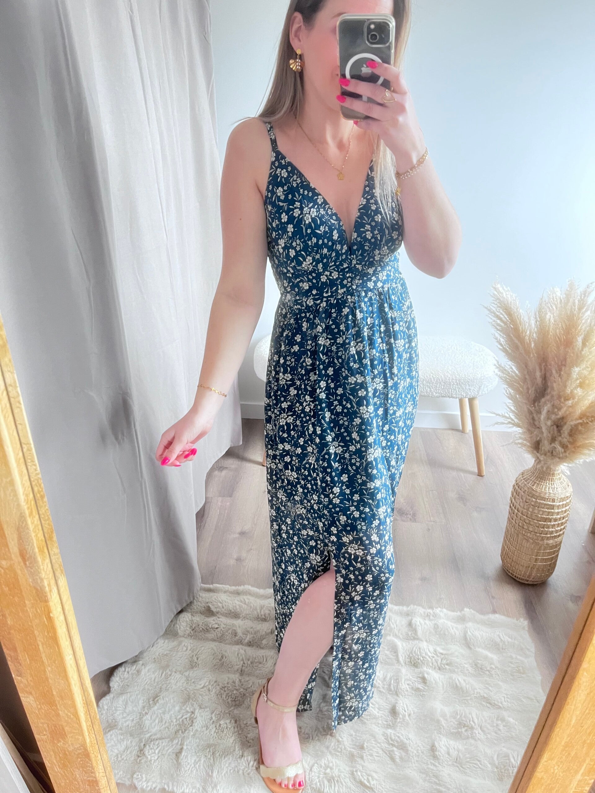 Robe LOLA bleu canard