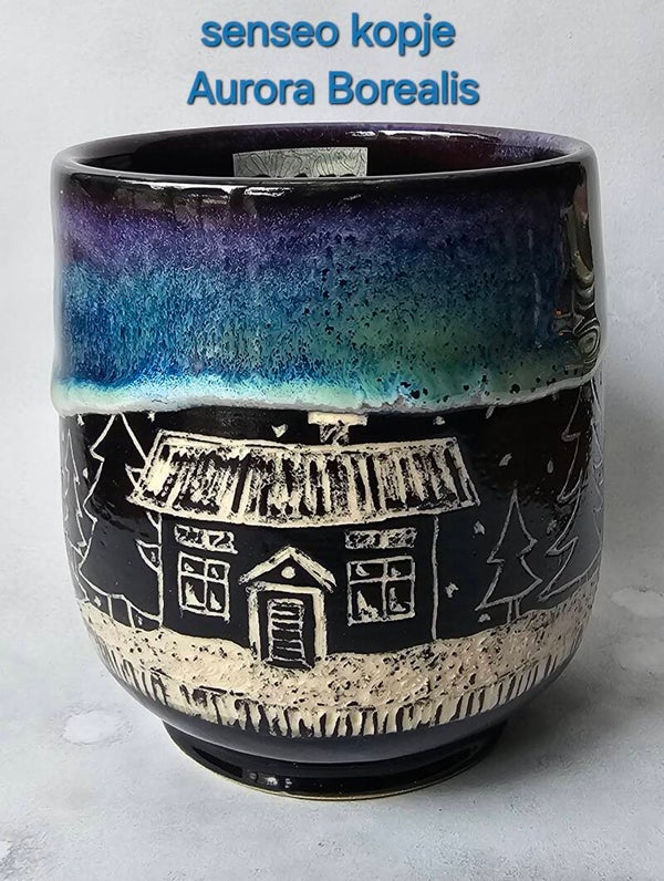 Koffie kopje 'Aurora Borealis'