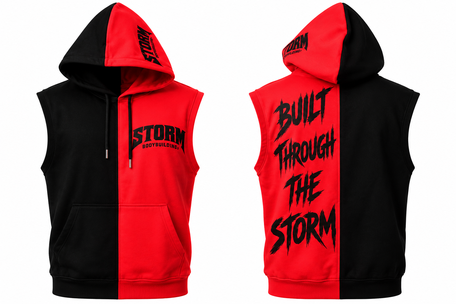 HK GLOBAL APPAREL-Two-Panel Sleeveless Hoodie — PRE-ORDER