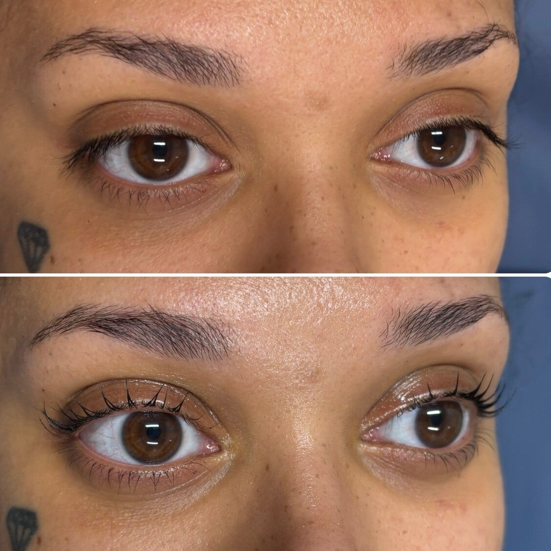 Brow wax and lash lift and tint at sugar bloom studio in Roswell ga