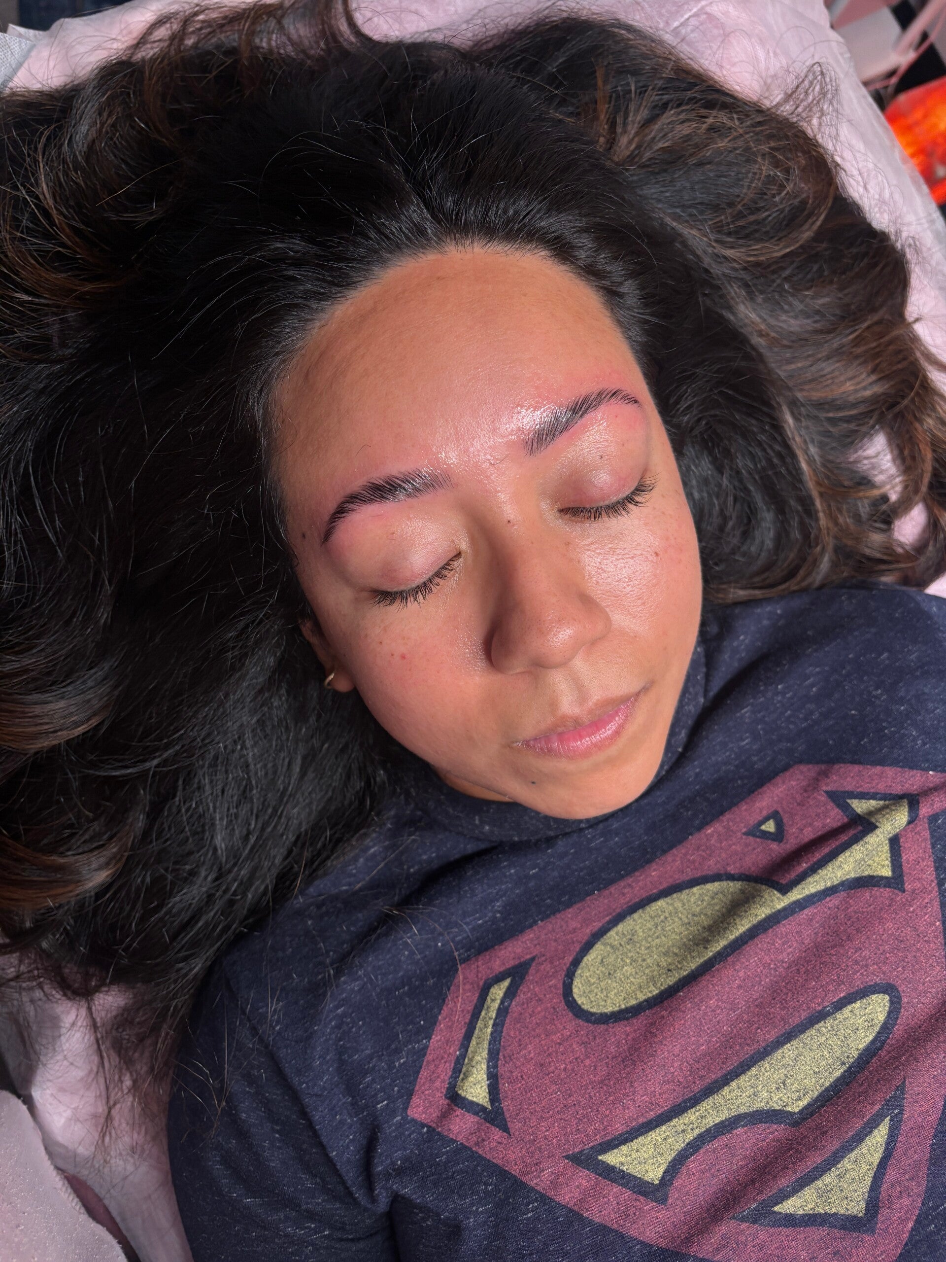 Brow lamination results at Sugar Bloom Studio in Roswell, GA
