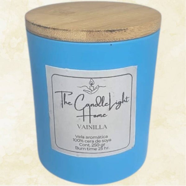 Vaso con Tapa de Bambú – Vainilla 250g