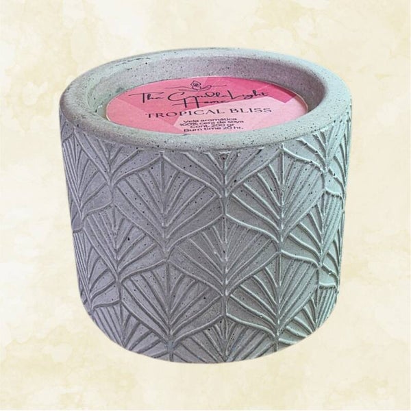 Maceta de Cerámica Texturizada – Tropical Bliss 220g