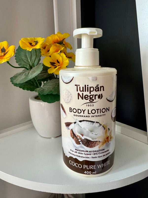 Tulipan Negro Body Lotion with Pump Top Coco Pure White